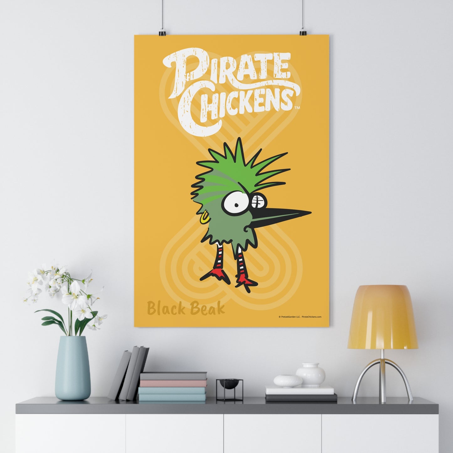 Black Beak - Pirate Chicken Poster