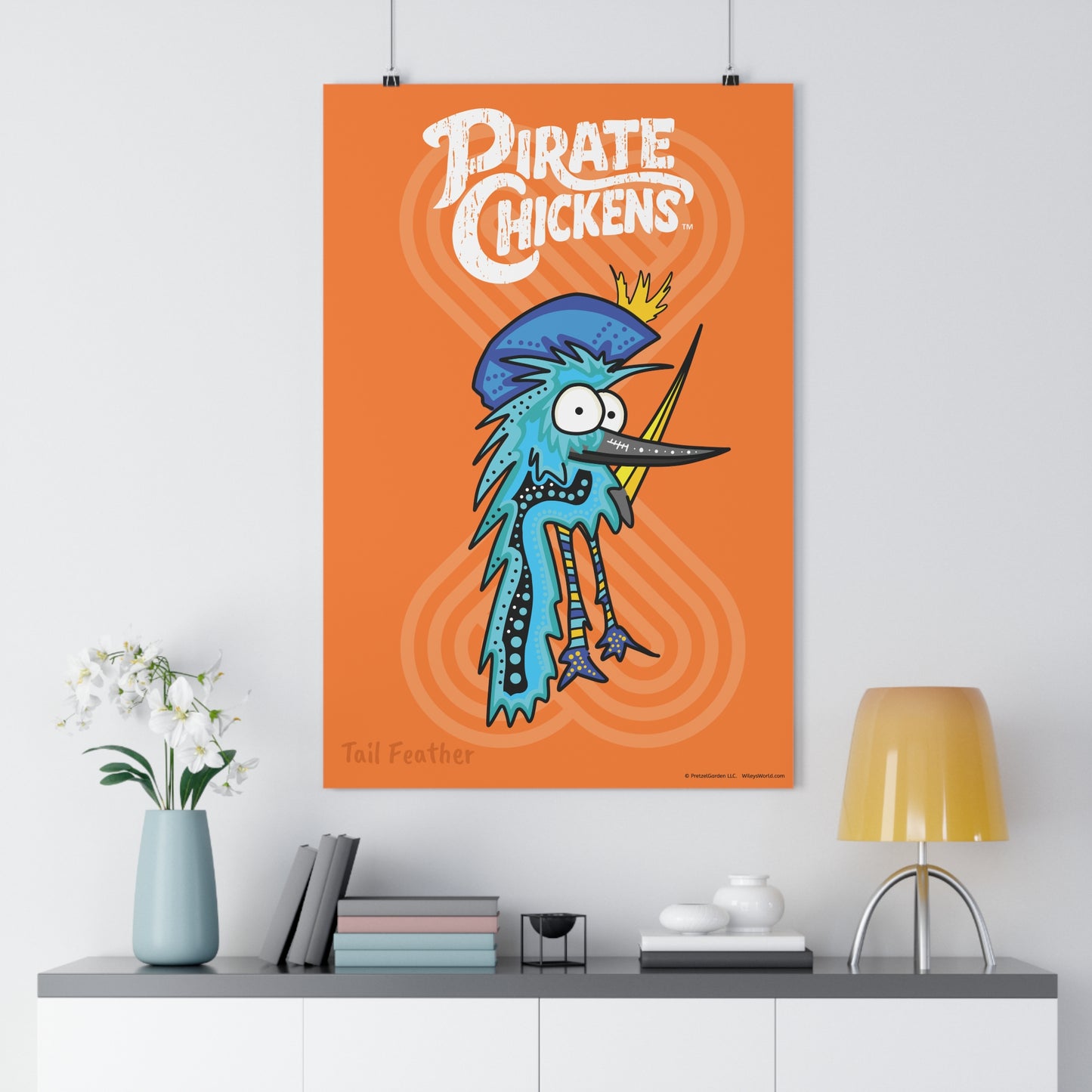 Tail Feather - Pirate Chicken Poster