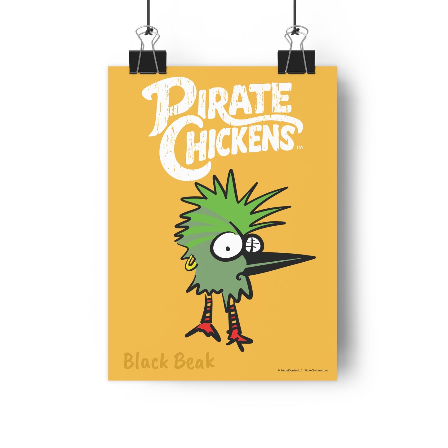 Black Beak - Pirate Chicken Poster