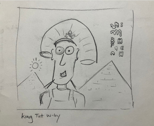 King Tut & Pirate Wiley Original Concept Sketch