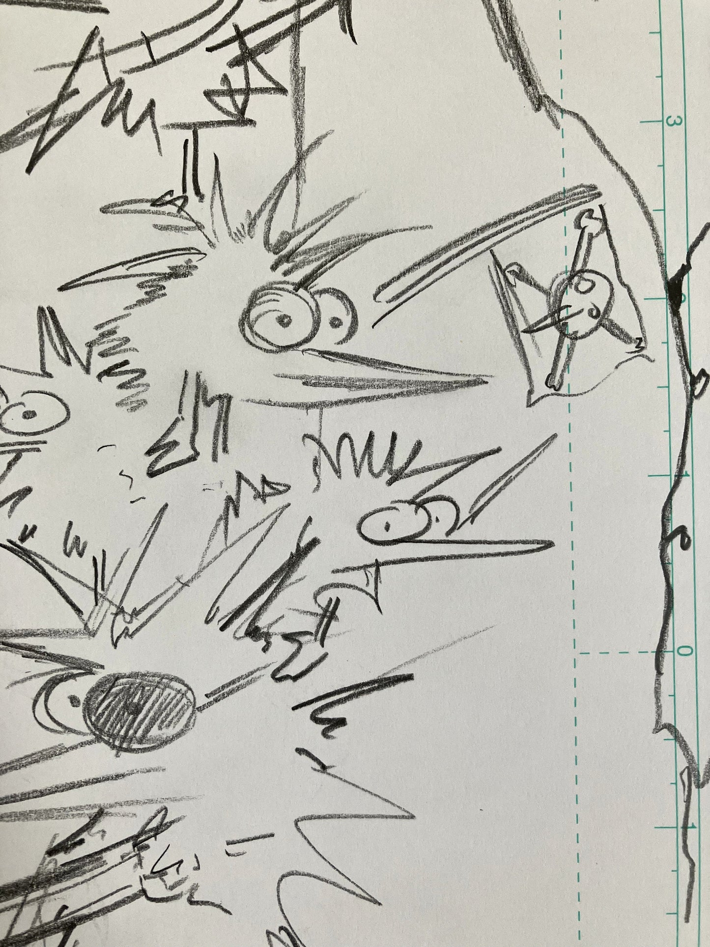 Pirate Chicken Attack - Original Sketch 1/1