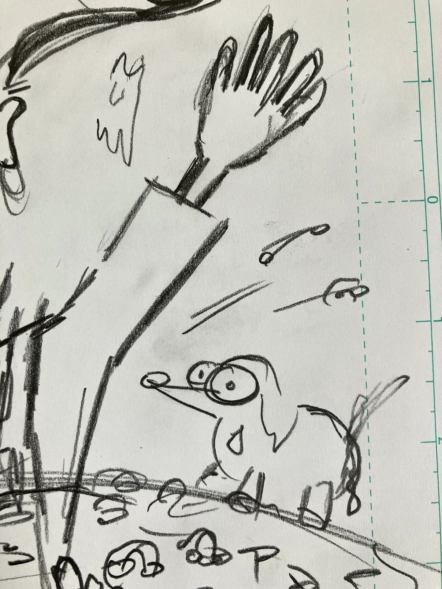 Wiley Playing in Noodles - Original Sketch 1/1