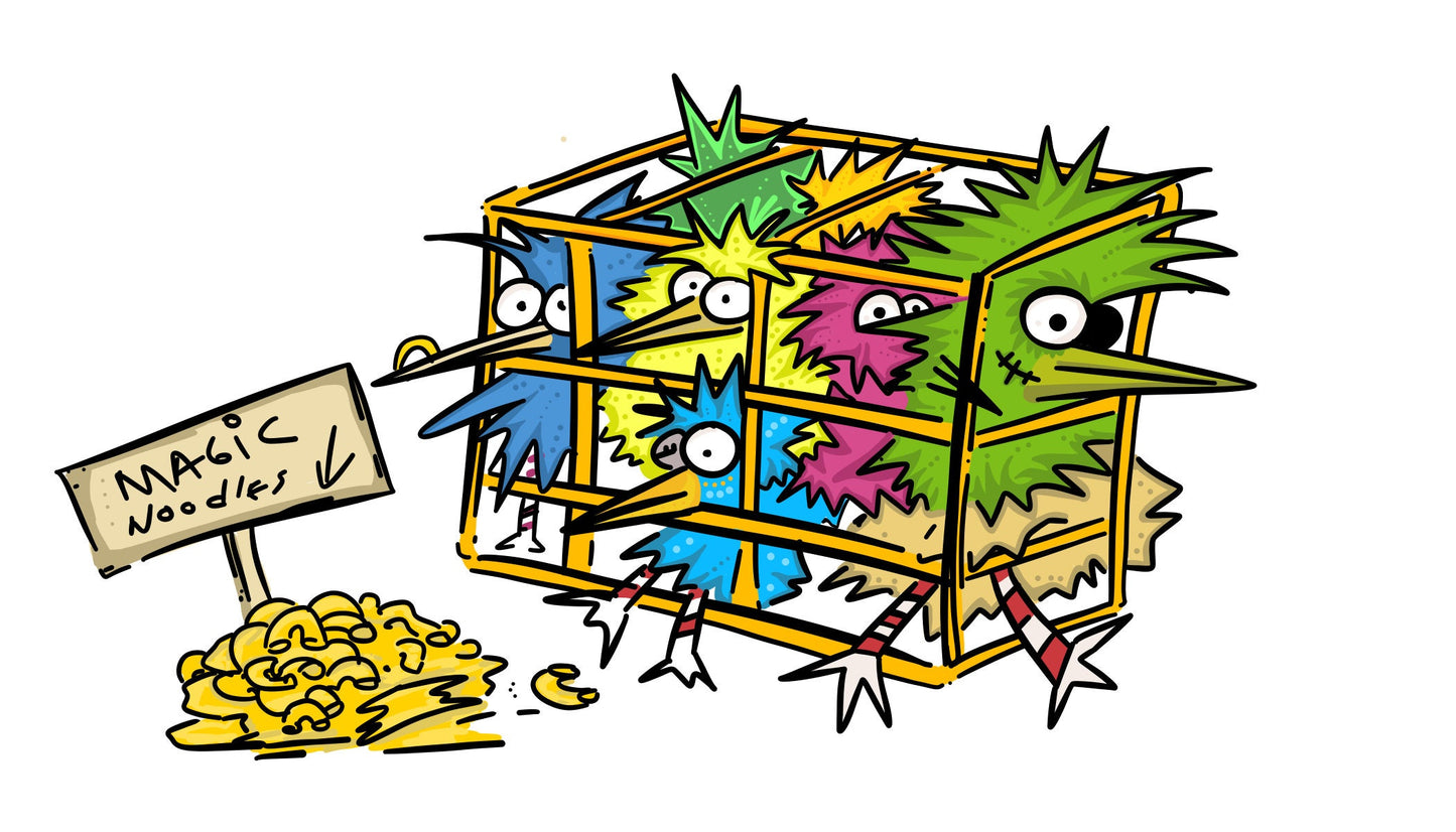 Pirate Chicken Trap - ORIGINAL SKETCH 1/1