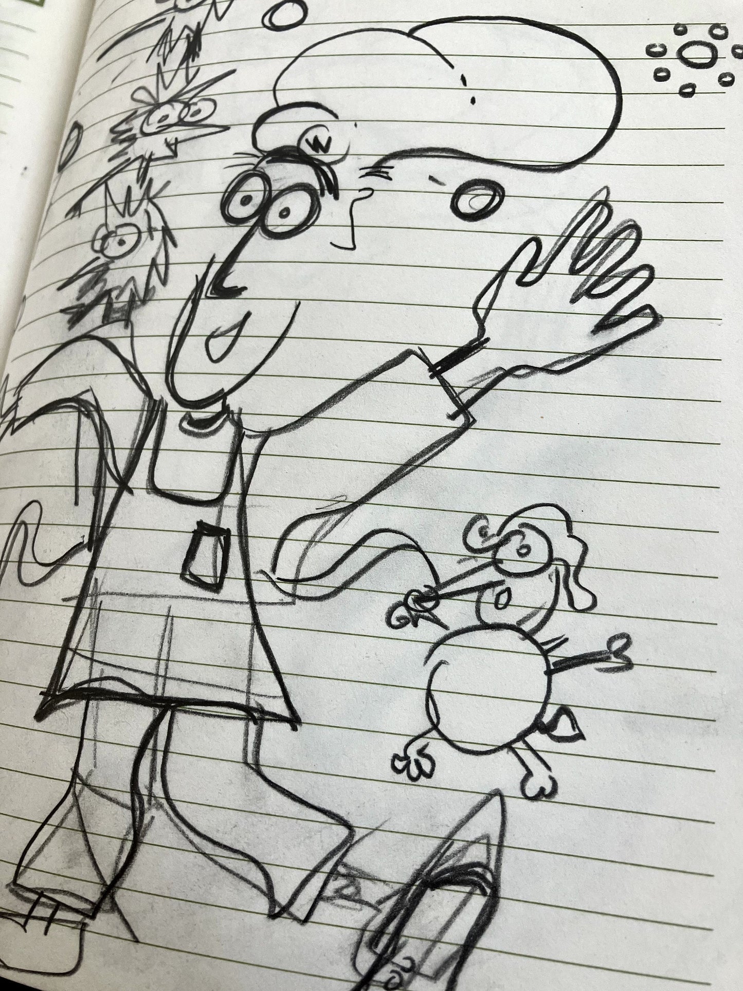 Wiley Juggles Eggs - Original Sketch 1/1