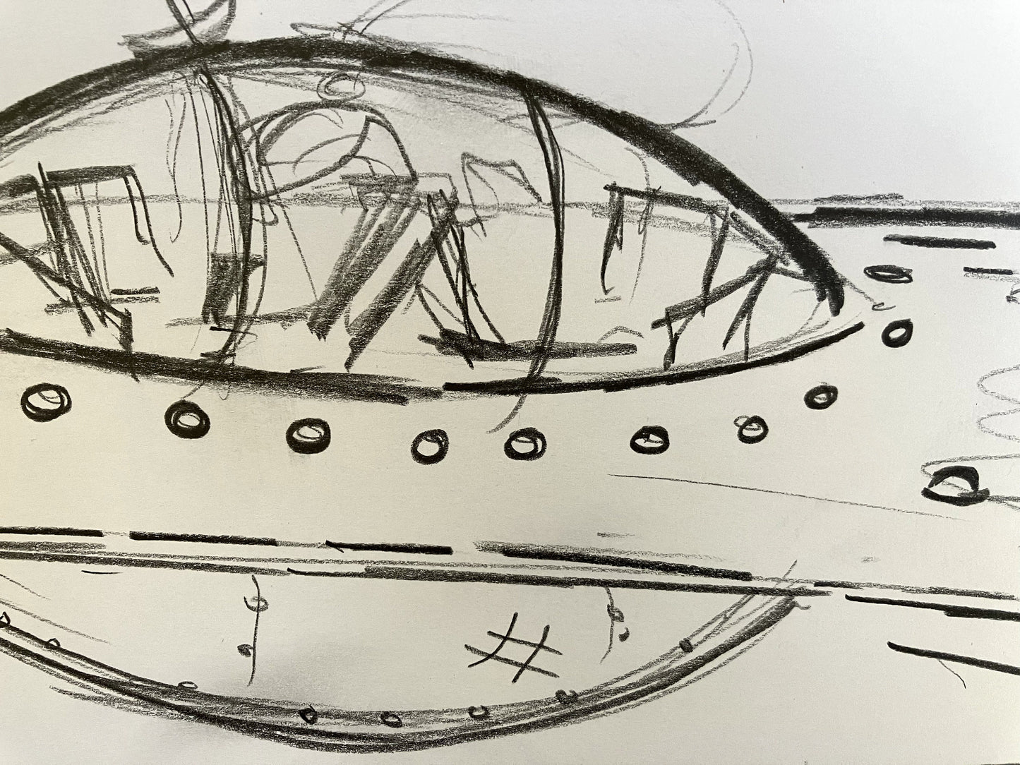 Wiley's Ravioli Spaceship - Original Sketch 1/1