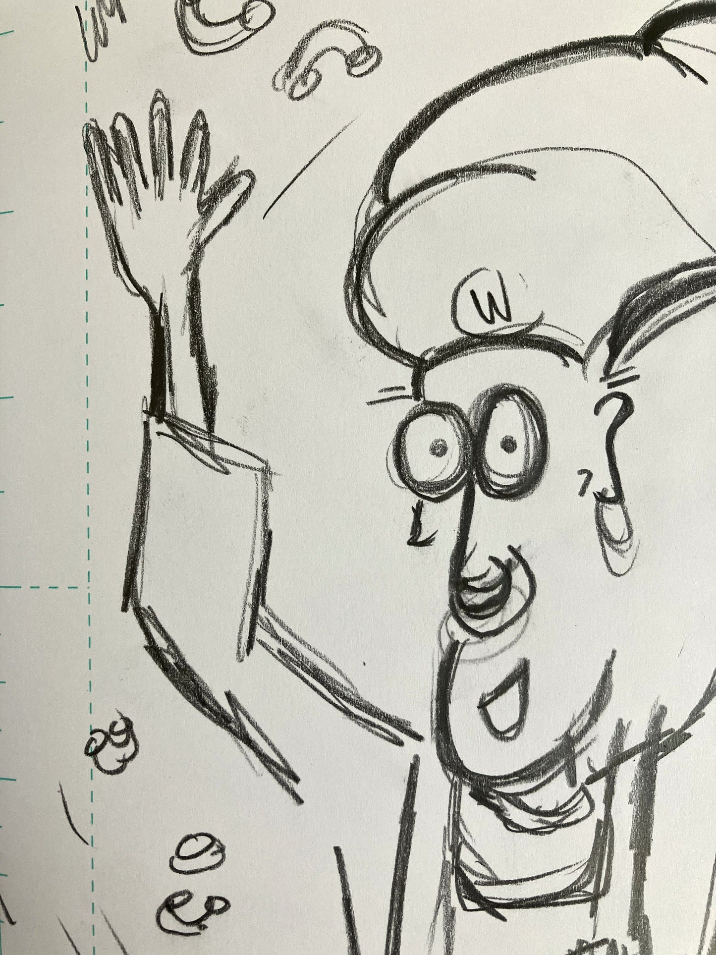 Wiley Playing in Noodles - Original Sketch 1/1