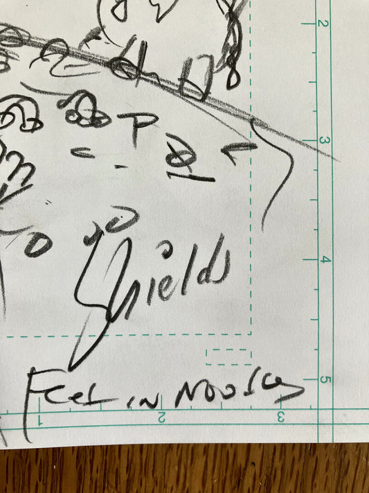 Wiley Playing in Noodles - Original Sketch 1/1