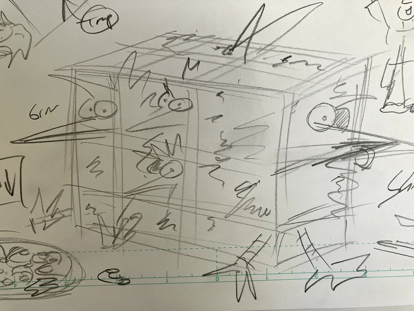 Pirate Chicken Trap - ORIGINAL SKETCH 1/1