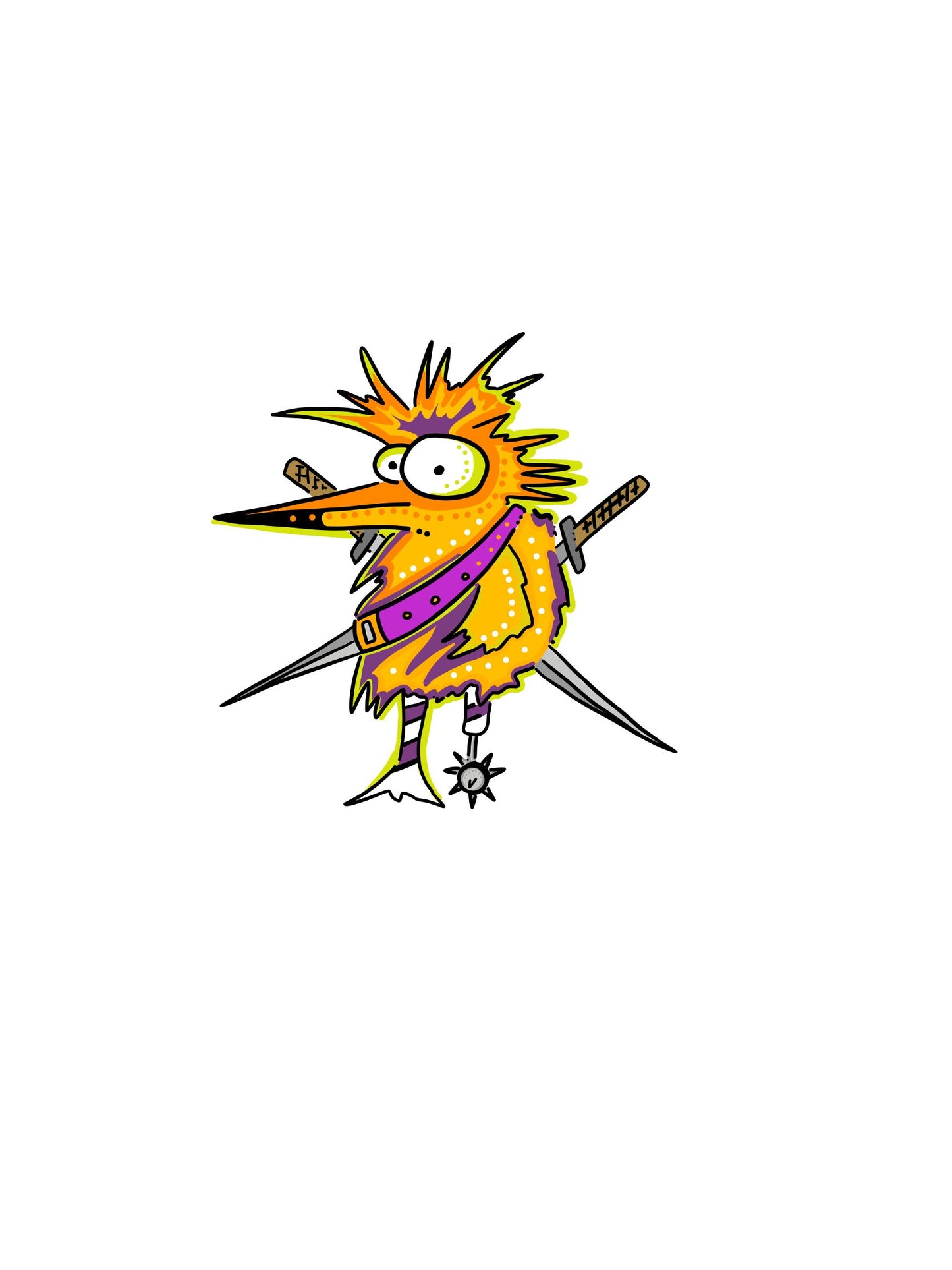 Pirate Chicken Socket - Original Sketch 1/1