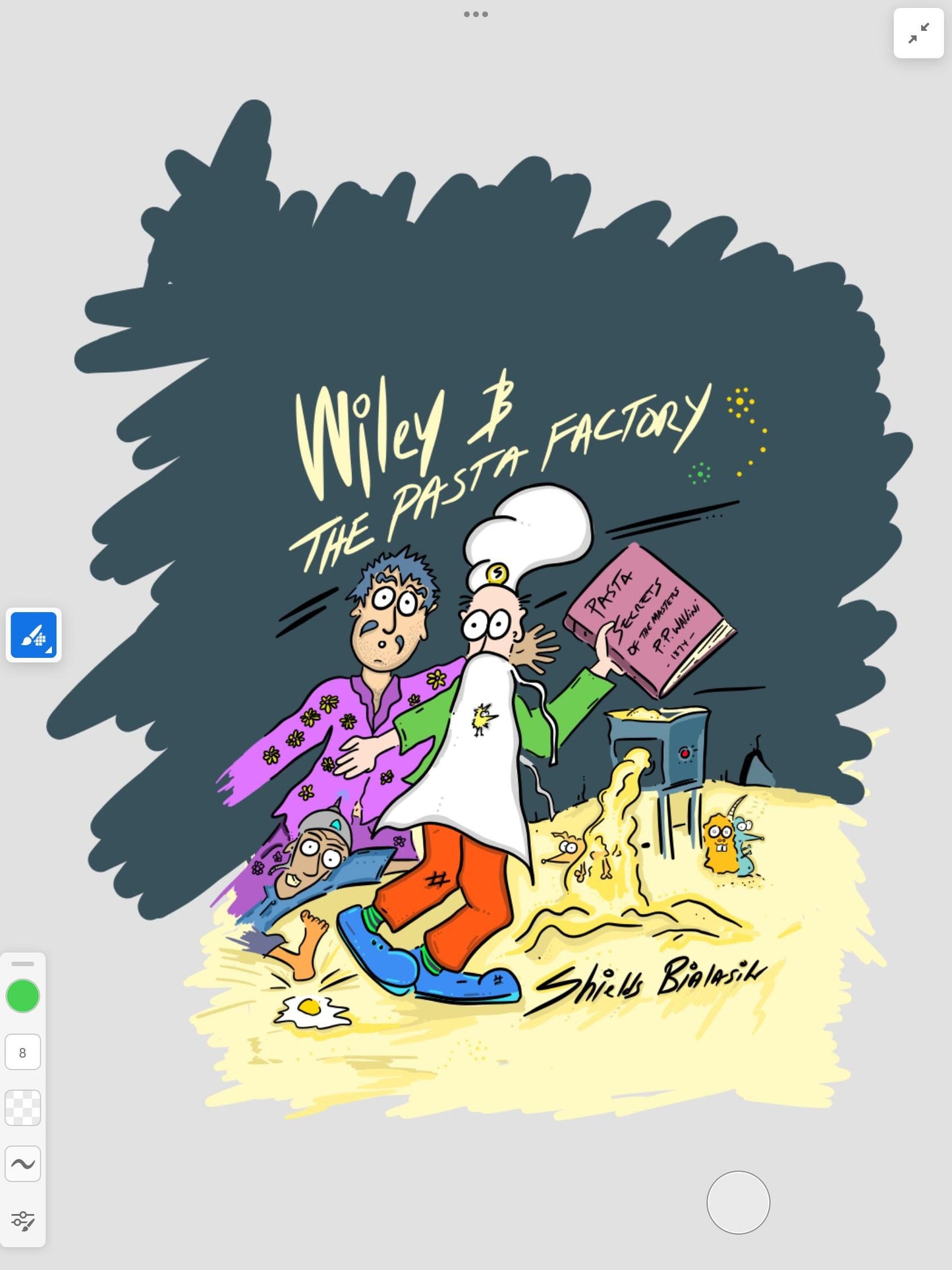 Wiley & The Pasta Factory - BOOK 1 - Original Sketch