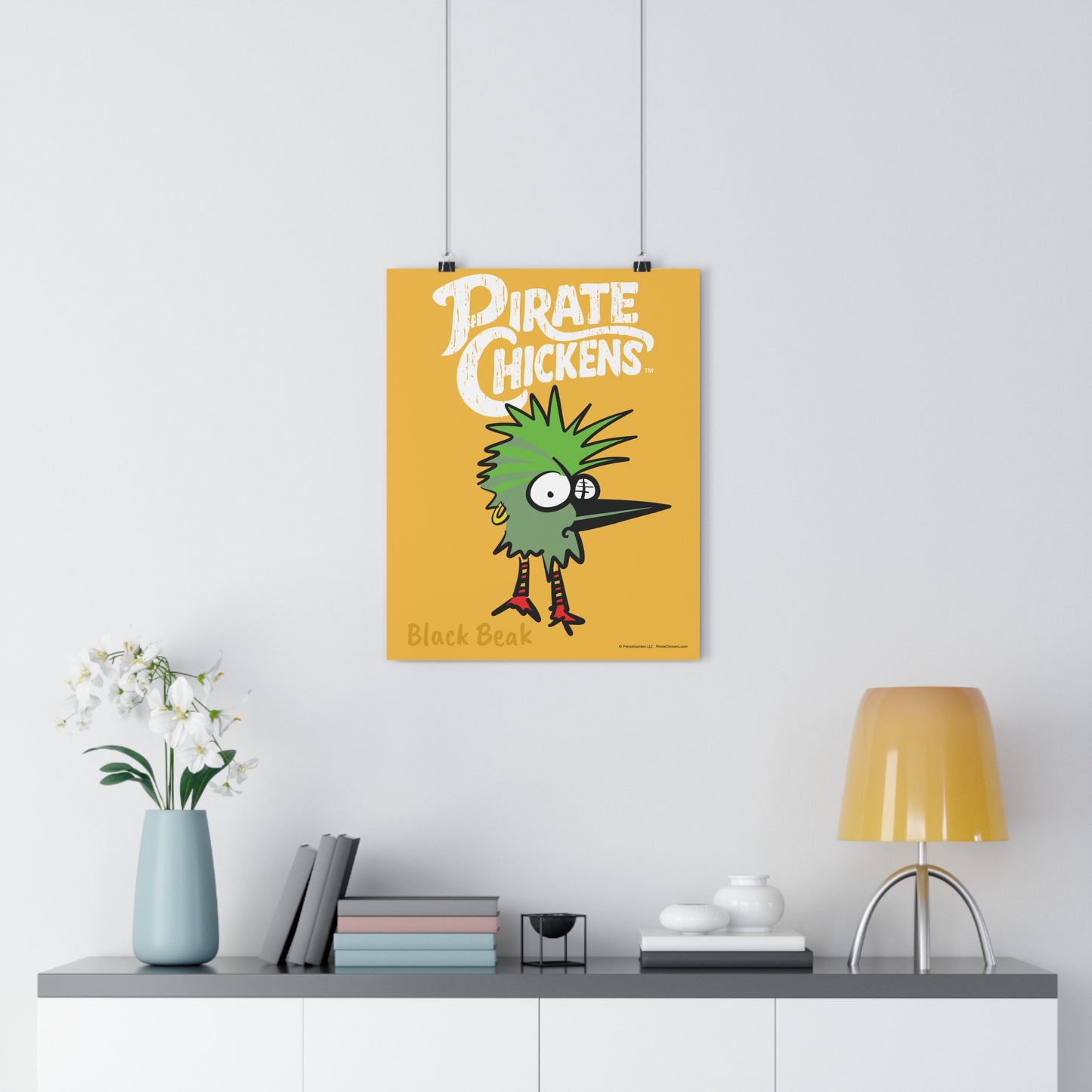 Black Beak - Pirate Chicken Poster