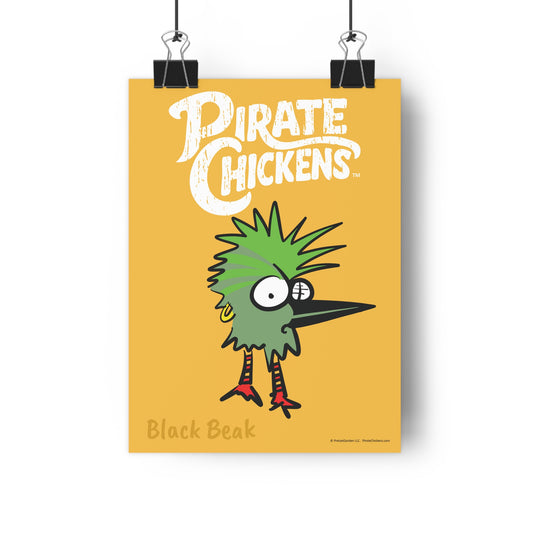 Black Beak - Pirate Chicken Poster