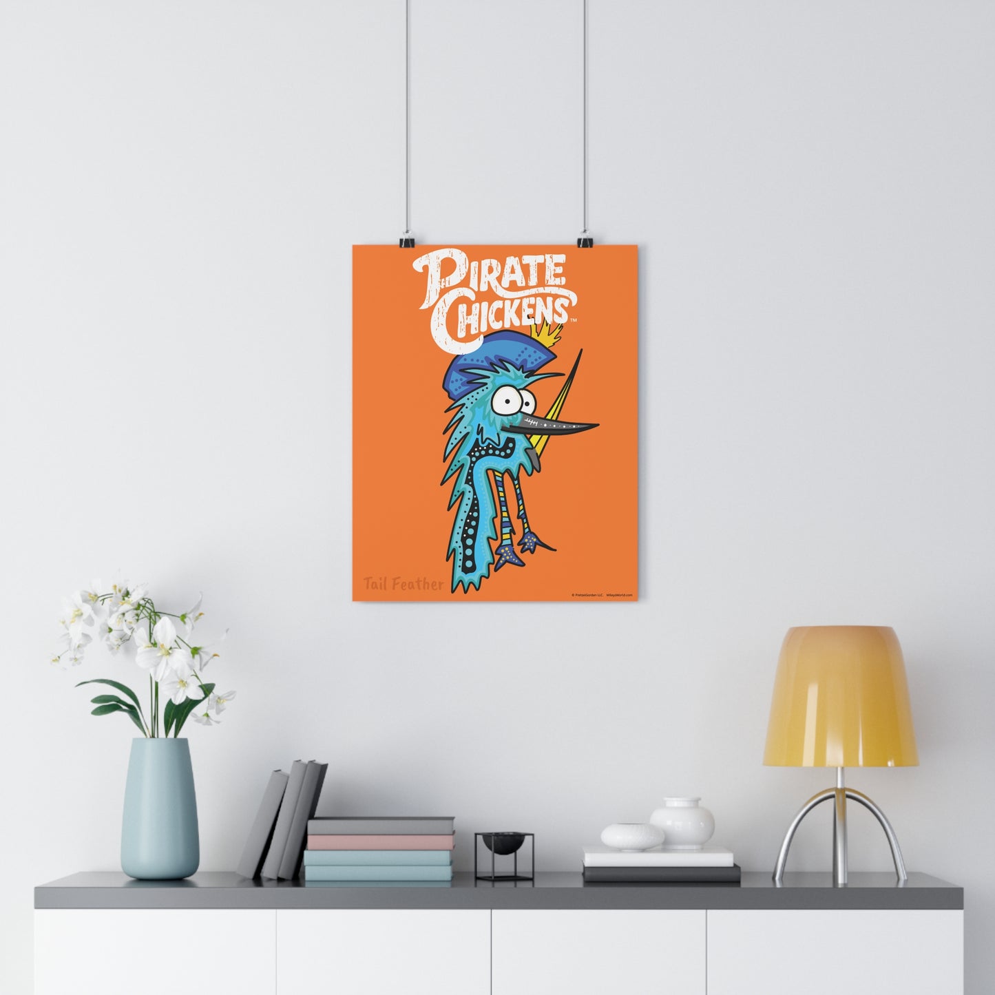 Tail Feather - Pirate Chicken Poster