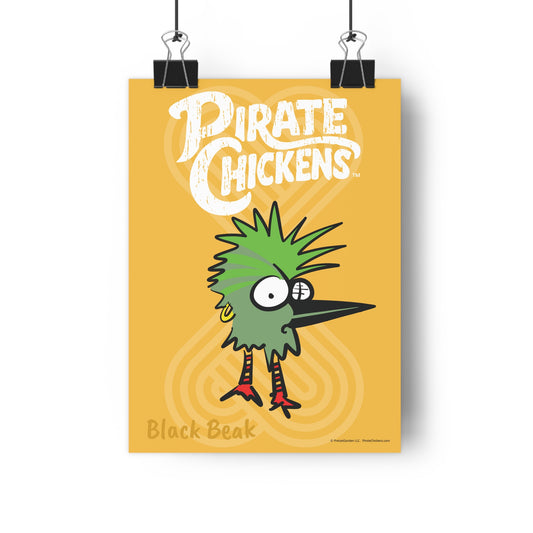 Black Beak - Pirate Chicken Poster