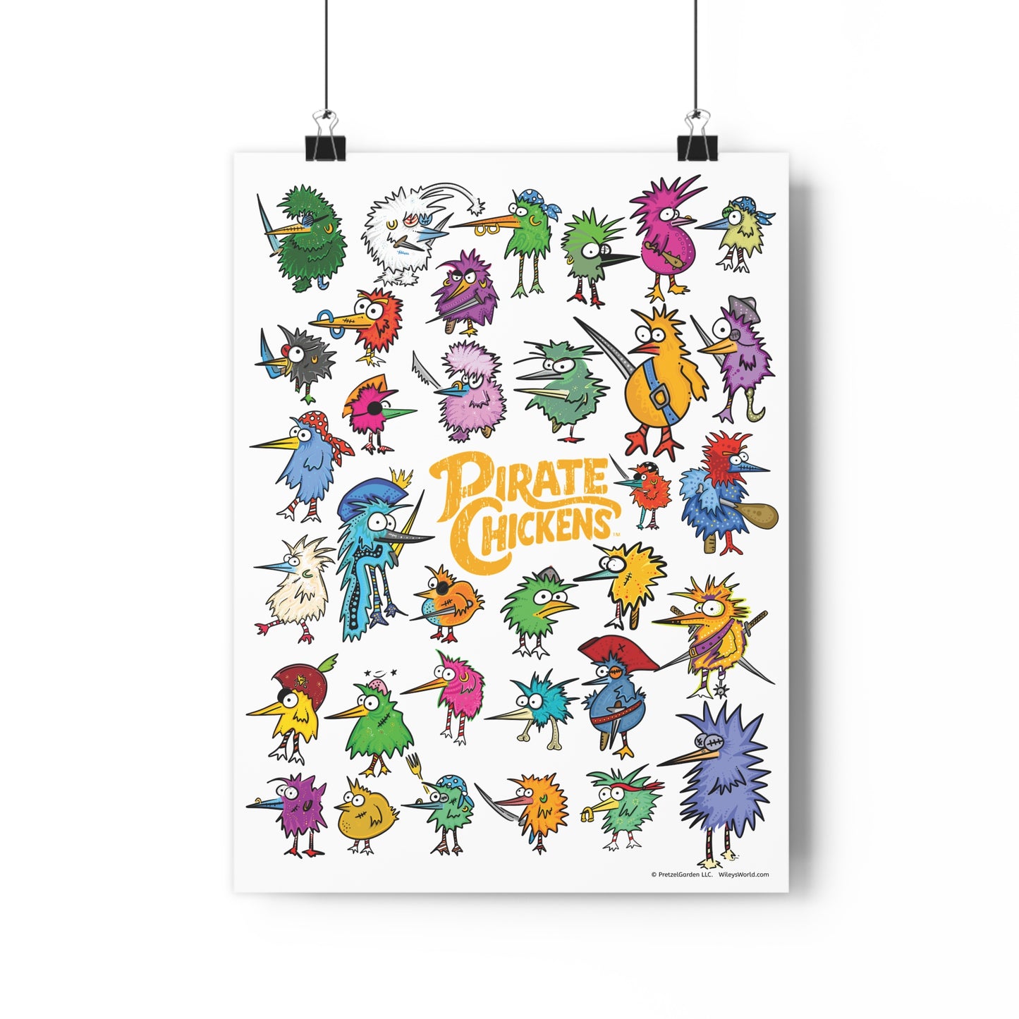Pirate Chickens Poster