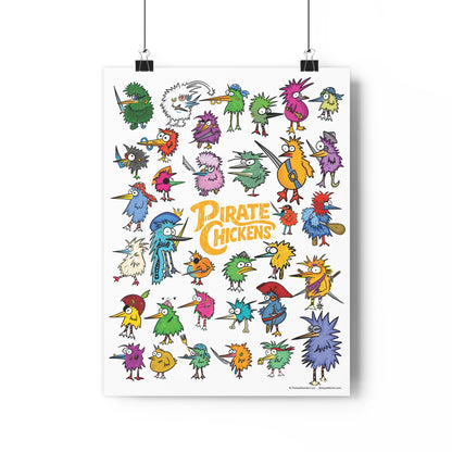 Pirate Chickens Poster