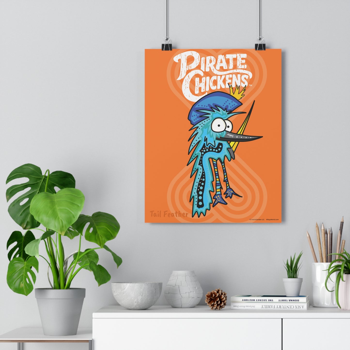 Tail Feather - Pirate Chicken Poster