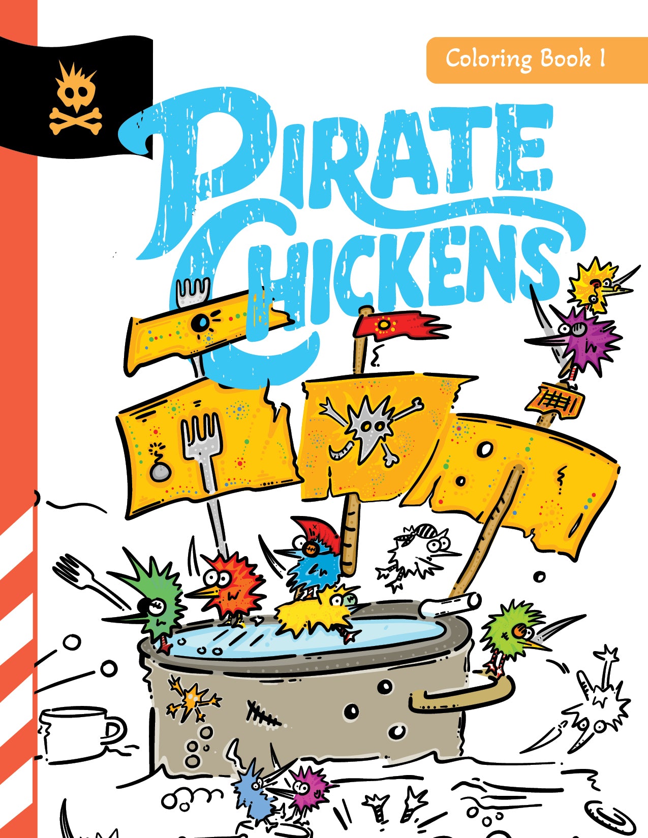 Pirate Chickens: Coloring Book