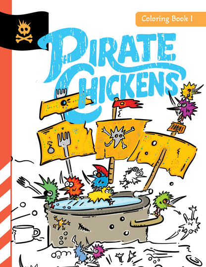 Pirate Chickens: Coloring Book