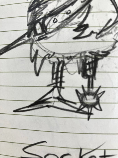Pirate Chicken Socket - Original Sketch 1/1