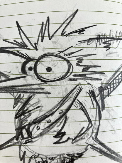 Pirate Chicken Socket - Original Sketch 1/1
