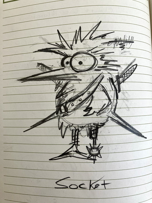 Pirate Chicken Socket - Original Sketch 1/1