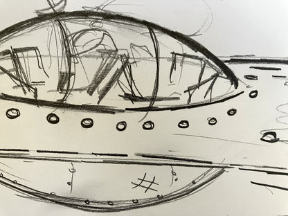 Wiley's Ravioli Spaceship - Original Sketch 1/1
