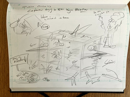 Pirate Chicken Trap - ORIGINAL SKETCH 1/1