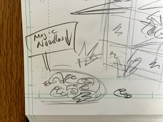 Pirate Chicken Trap - ORIGINAL SKETCH 1/1