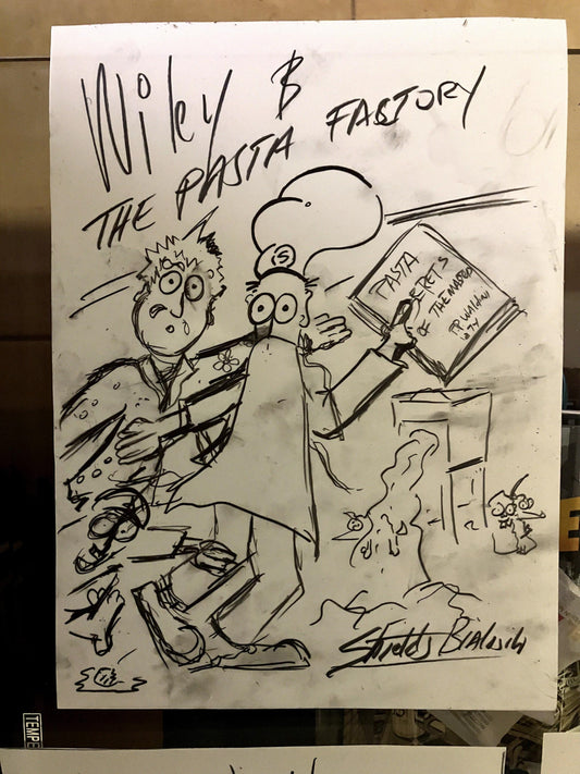Wiley & The Pasta Factory - BOOK 1 - Original Sketch